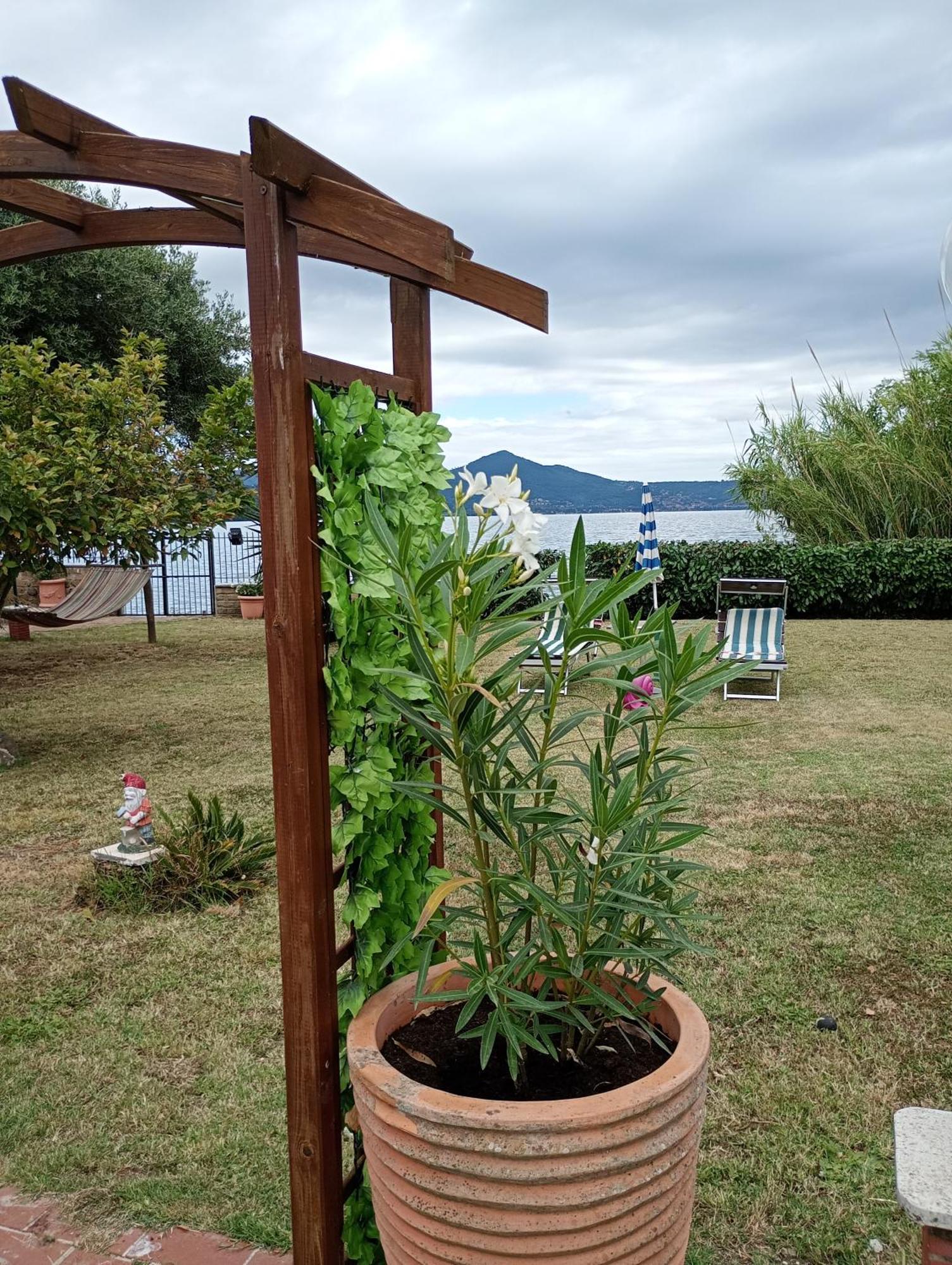Independent Villa With Private Beach On The Lake Bracciano  Exterior foto